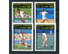 1988 - COMORES - LOTTO/19810 - DISCIPLINE OLIMPICHE TENNIS 4v. - NUOVI