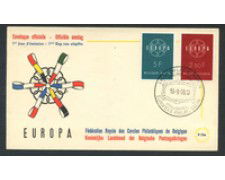 1959 - BELGIO - LOTTO/19844 - EUROPA - BUSTA FDC