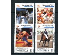 1992 - DOMINICA - OLIMPIADI BARCELLONA 4V. - NUOVI