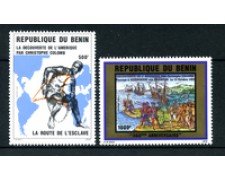 1992 - BENIN REPUBBLICA - LOTTO/19932 - SCOPERTA AMERICA 2v. - NUOVI