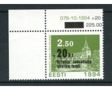 1994 - LOTTO/20232 - ESTONIA - PRO VITTIME 1v. -  NUOVO