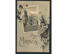 MONZA - 1911 - LOTTO/20353GA - SALUTI DA MONZA VIAGGIATA