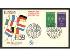1959 - FRANCIA - LOTTO/20398 - EUROPA BUSTA FDC
