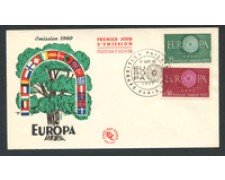 1960 - FRANCIA - LOTTO/20399 - EUROPA BUSTA FDC