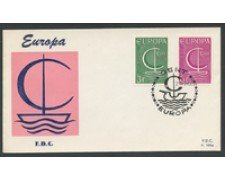 1966 - BELGIO - LOTTO/20440 - EUROPA 2v. BUSTA FDC