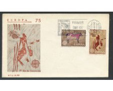 1975 - SPAGNA - LOTTO/20444 - EUROPA 2v. - BUSTA FDC