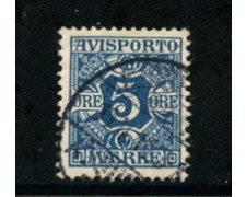 1907 - LOTTO/20513 - DANIMARCA - 5 ore FRANCOBOLLO GIORNALI - USATO
