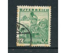 1934 - LOTTO/20566 - AUSTRIA - 2 Sc. COSTUMI  REGIONALI - USATO