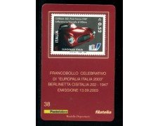 2003 - LOTTO/20907 - REPUBBLICA - EUROPALIA - TESSERA FILAT.