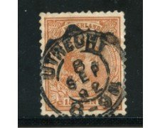 1891 - LOTTO/21265 - OLANDA - 15c. BRUNO GIALLO - USATO