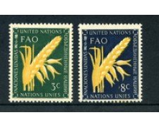 1954 - LOTTO/21304 - ONU U.S.A - IN ONORE DELLA FAO 2v. - NUOVI