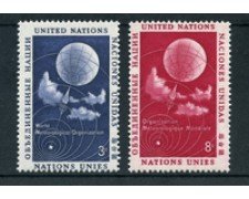 1957 - LOTTO/21313 - ONU U.S.A - ORGANIZZAZIONE METEREOLOGICA 2v. - NUOVI