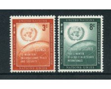 1957 - LOTTO/21316 - ONU U.S.A -  CONSIGLIO DI SICUREZZA 2v. - NUOVI
