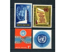 1965 - LOTTO/21368 - ONU U.S.A - POSTA ORDINARIA 4v. - NUOVI