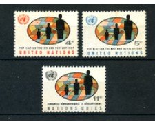 1965 - LOTTO/21369 - ONU U.S.A - SVILUPPO DEMOGRAFICO  3v. - NUOVI