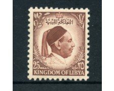 1952 - LOTTO/21524 - LIBIA - 25m. BRUNO RE IDRISS - NUOVO