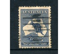1912/19 - LOTTO/21533A - AUSTRALIA - 2,5d. BLU - USATO