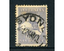 1912/19 - LOTTO/21536A - AUSTRALIA - 6d. OLTREMARE - USATO