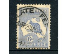 1912/19 - LOTTO/21536 - AUSTRALIA - 6d. OLTREMARE - USATO