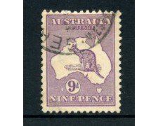 1912/19 - LOTTO/21537A - AUSTRALIA - 9d. LILLA - USATO