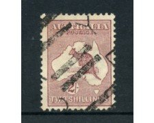 1923/25 - LOTTO/21541A - AUSTRALIA - 2s. BRUNO LILLA - USATO