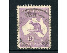1929/30 - LOTTO/21544 - AUSTRALIA - 9d. VIOLETTO - USATO