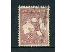 1929/30 - LOTTO/21546B - AUSTRALIA - 2s. BRUNO LILLA - USATO
