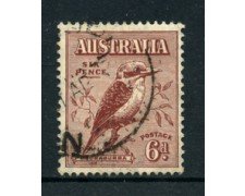 1932 - LOTTO/21548 - AUSTRALIA - 6 d. BRUNO ROSSO - USATO