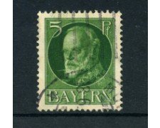 BAVIERA - 1914 - LOTTO/21863 - 5p. VERDE  USATO