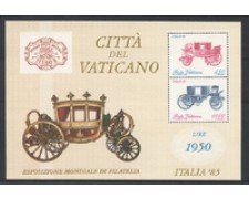 1985 - LOTTO/17555N - VATICANO - ITALIA 85 FOGLIETTO - NUOVO
