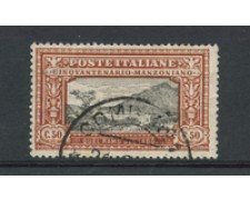 1923 - LOTTO/22229 - REGNO - 50 cent. A. MANZONI - USATO