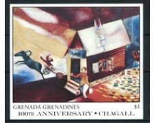 1986 - LOTTO/22417 - GRENADA GENADINES - CHAGALL FOGLIETTO NUOVO