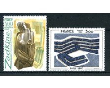 1980 - LOTTO/22648 - FRANCIA - OPERE D'ARTE 2v. - NUOVI