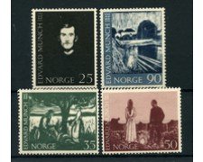 1963 - LOTTO/22925 - NORVEGIA . E. MUNCH 4v. - NUOVI