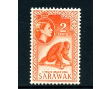 1955/57 - SARAWAK - LOTTO/22966 - 2 CENT.  ORANGO - NUOVO