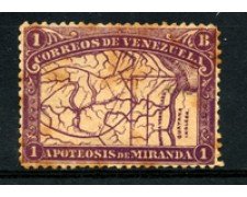 1896 - LOTTO/23029 - VENEZUELA - 1b. VIOLETTO  F. DE MIRANDA - LING.