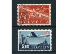 1946/47 - LOTTO/23119 - SVIZZERA - POSTA AEREA 2 V.  USATI