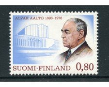 1976 - LOTTO/23150 - FINLANDIA - 80p. ALVAR AALTO - NUOVO