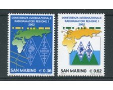 2002 - LOTTO/23333 - SAN MARINO - CONFERENZA RADIOAMATORI 2v. - NUOVI