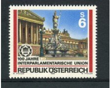 1989 - LOTTO/23341 - AUSTRIA - UNIONE INTERPARLAMENTARE - NUOVO
