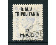1948 - LOTTO/23678 - B.M.A. TRIPOLITANIA - 12 M. SU 6p. VARIETA' DI COLORE - USATO