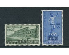 1950 - LOTTO/23764 - REPUBBLICA - U.N.E.S.C.O 2v. - NUOVI