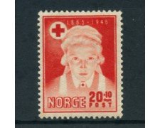 1945 - LOTTO/24054 - NORVEGIA - 80° CROCE ROSSA - LING.