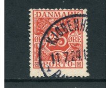 1921/27 - LOTTO/24098 - DANIMARCA - SEGNATASSE 25 o. ROSSO - USATO