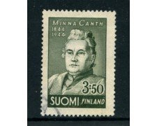 1944 - LOTTO/24160 - FINLANDIA - MINNA CANTH - USATO