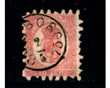 1866 - LOTTO/24265 - FINLANDIA - 40p. ROSA STEMMA  - USATO