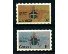 1984 - LOTTO/24358F - CANADA - VISITA DI PAPA GIOVANNI PAOLO II° 2v. - NUOVI