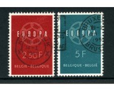 1959 - LOTTO/24378 - BELGIO - EUROPA 2v. - USATI