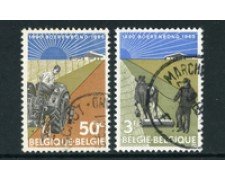 1965 -BELGIO - LOTTO/24402 - 75° FEDERAZIONE AGRICOLA 2v. - USATI