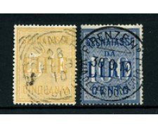 1903 - LOTTO/24427 - REGNO - 50/100 LIRE SEGNATASSE - USATI